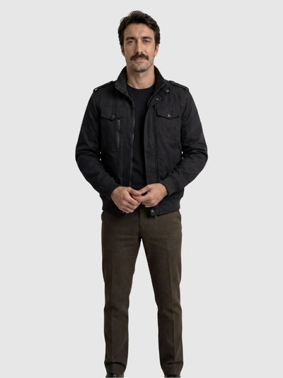 Command Ribbed Collar Jacket - Verocci Essentials