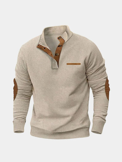 Monaco Casual Henley Pullover - Verocci Essentials