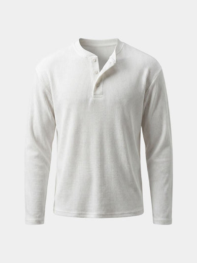 Latitude Ribbed Henley - Verocci Essentials