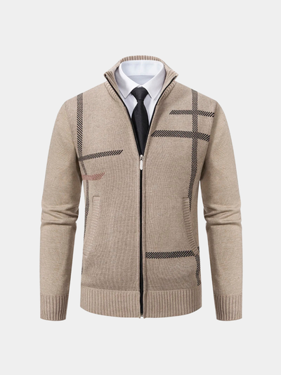 Graphite Symmetry Knit Jacket - Verocci Essentials