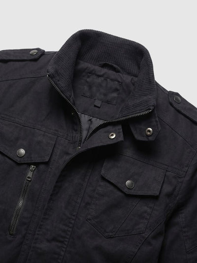 Command Ribbed Collar Jacket - Verocci Essentials