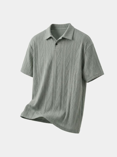 Imperial Diamond Knit Polo Shirt - Verocci Essentials