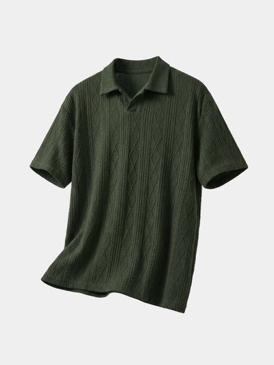 Imperial Diamond Knit Polo Shirt - Verocci Essentials