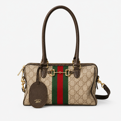 GG canvas Boston bag - Beige