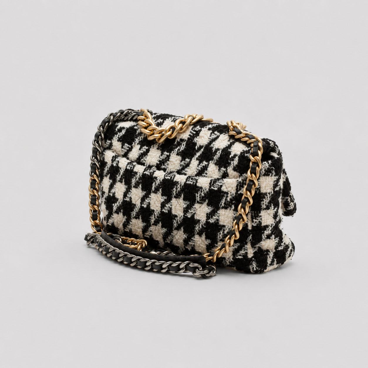 Large Tweed 19 Flap Bag