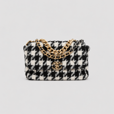 Large Tweed 19 Flap Bag