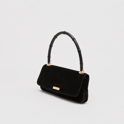 Tom Ford Suede Bamboo Shoulder Bag