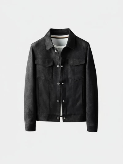Laurent Leather Aviator Jacket - Verocci Essentials