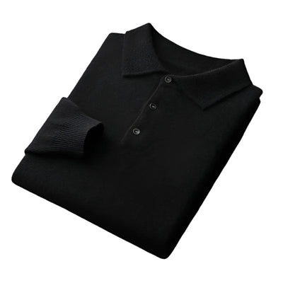 Eversley Merino Wool Polo Sweater