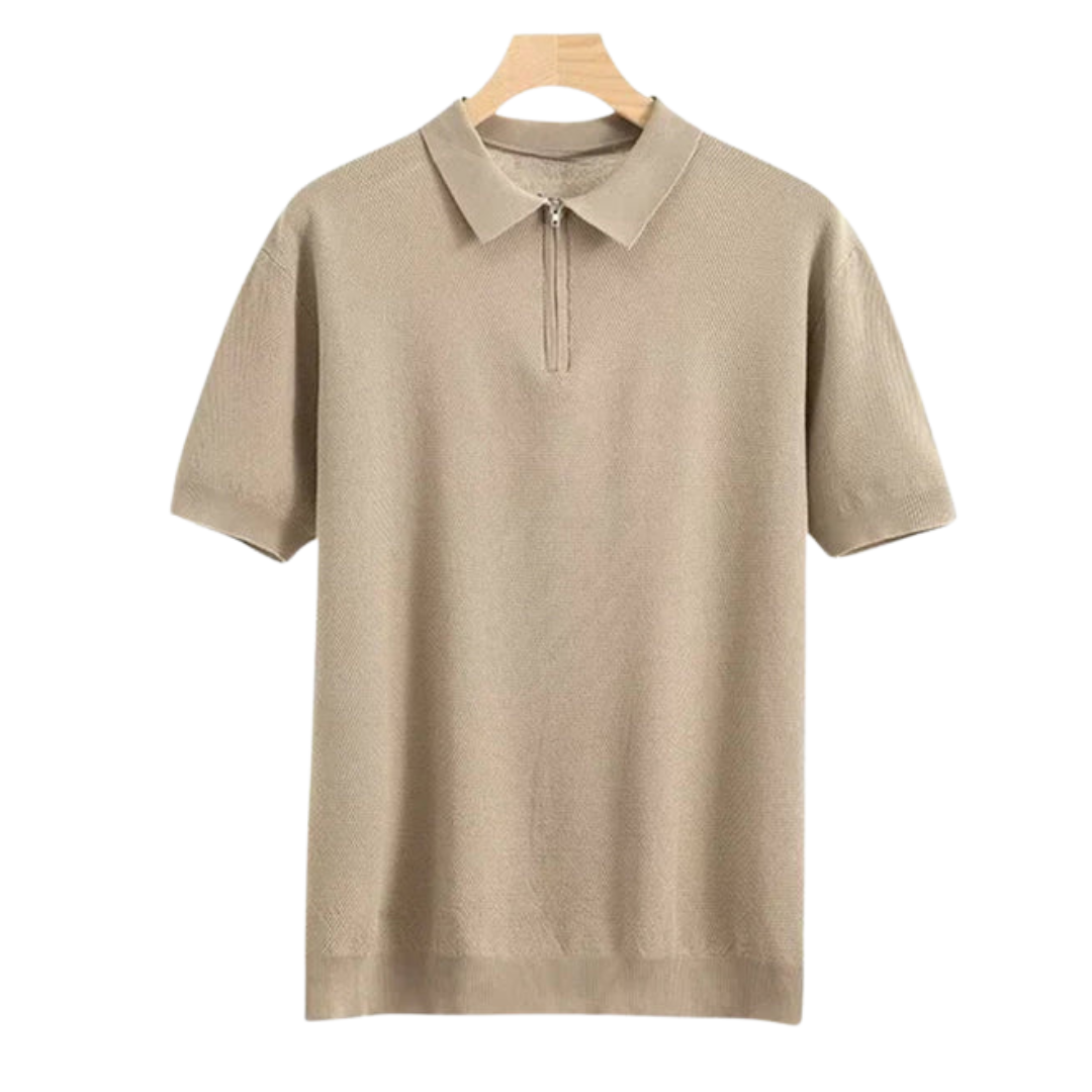 TheighT Ibiza Zip Up Polo