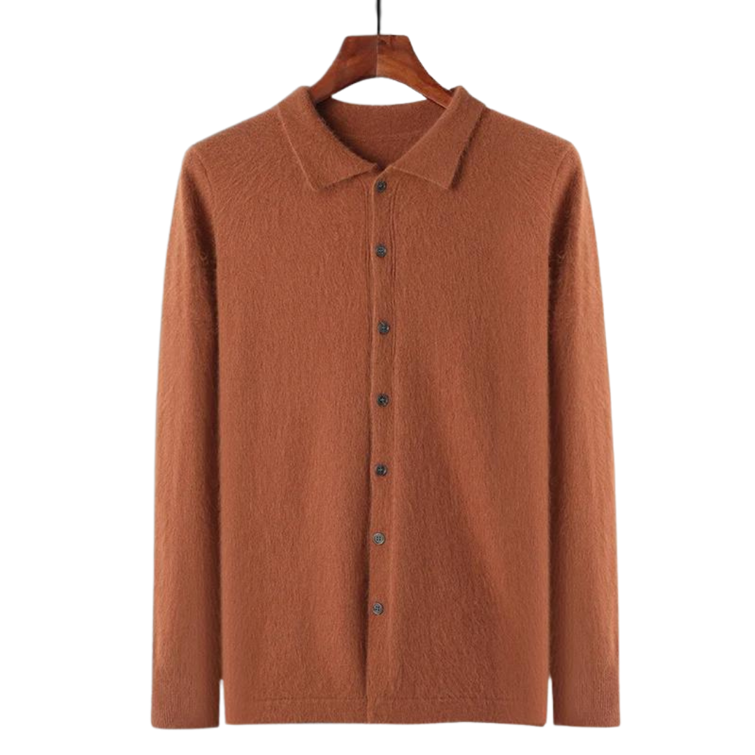 100% TheighT Cashmere Polo Button