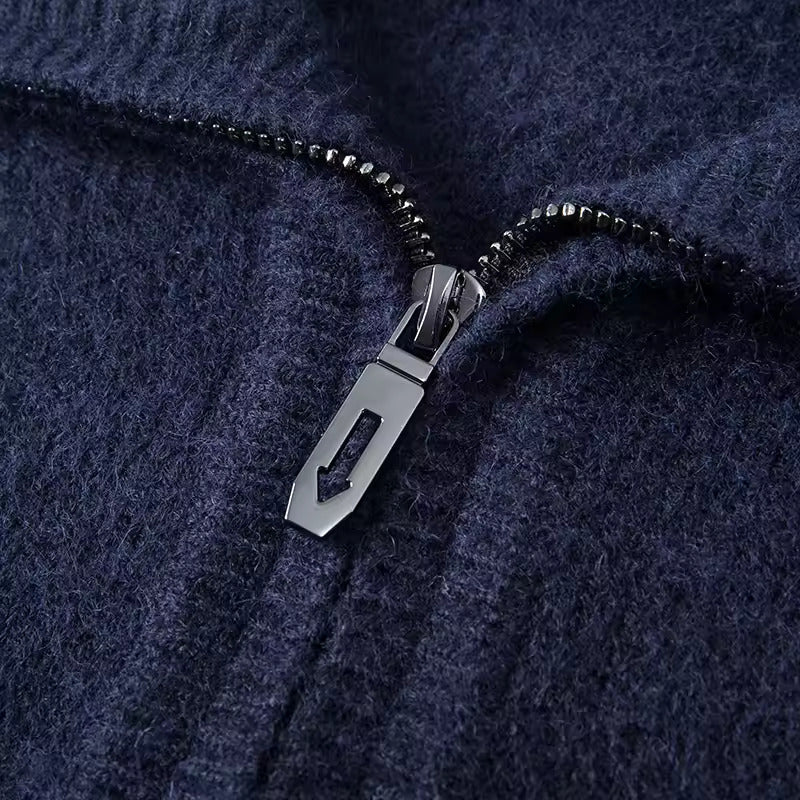 100% TheighT Cashmere Quater Zip  Sweater