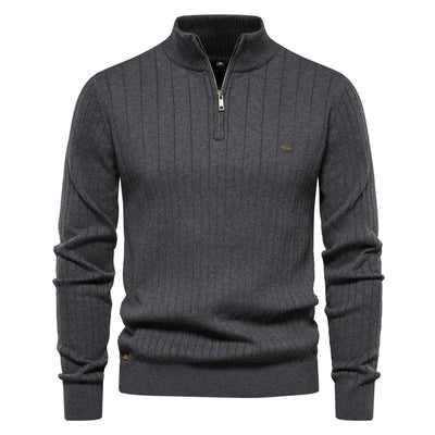 Zipper Pullover Sweater