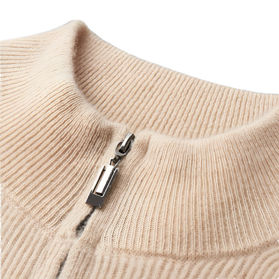 St. Regis Merino Wool Zip Sweater