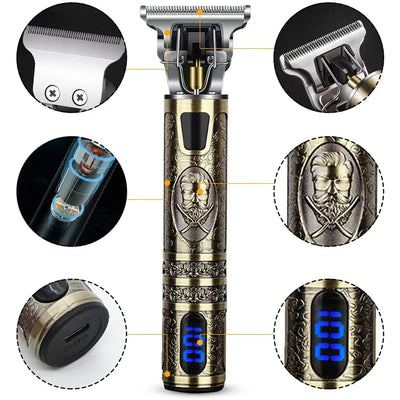 LCD Precision Hair Trimmer & Electric Shaver for Men – Multifunctional Grooming Tool