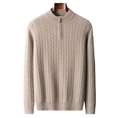 Chiltern Merino Wool Quarter-Zip Sweater