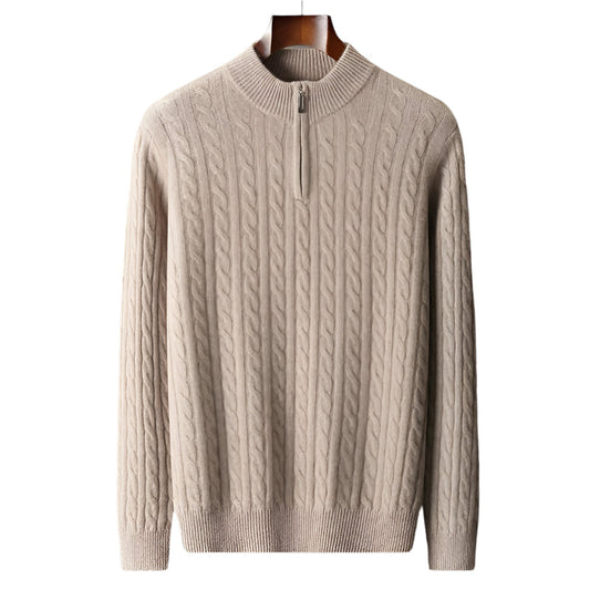 Chiltern Merino Wool Quarter-Zip Sweater