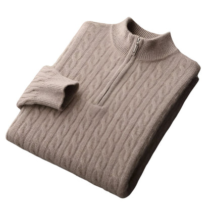 Chiltern Merino Wool Quarter-Zip Sweater