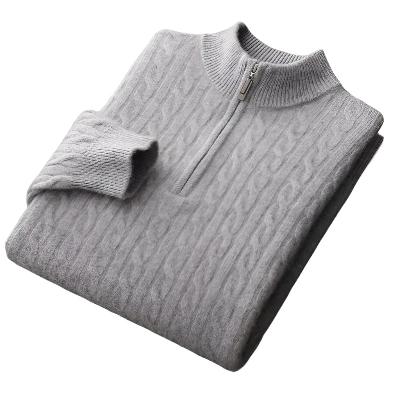 Chiltern Merino Wool Quarter-Zip Sweater