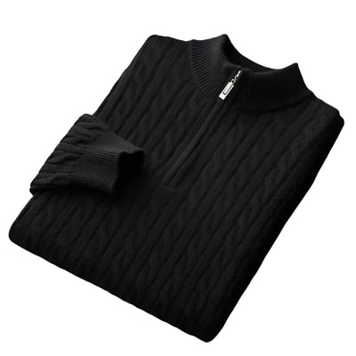 Chiltern Merino Wool Quarter-Zip Sweater