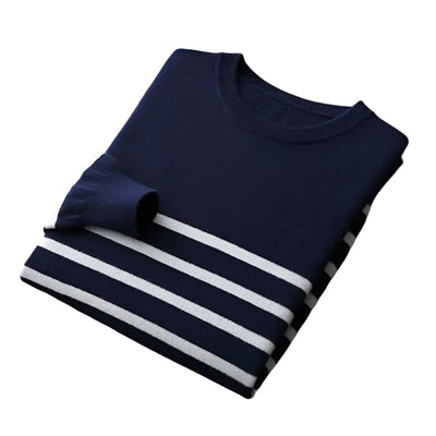 Fairhaven Striped Merino Wool Sweater