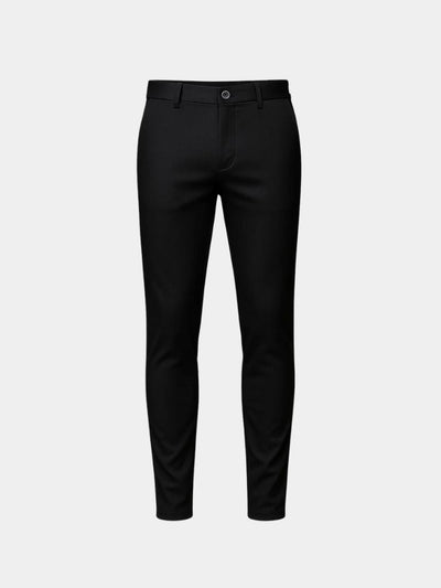 Bamboo Fiber Minimalist Straight Trousers - Verocci Essentials