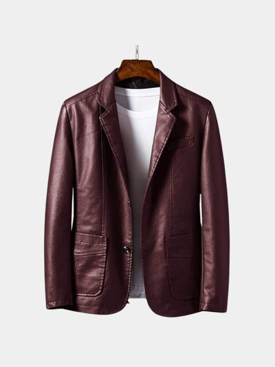Bold Caramel Leather Jacket - Verocci Essentials