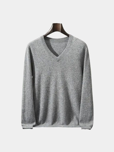 Cashmere V Neck Knitwear Sweater - Verocci Essentials