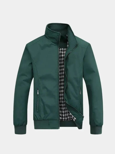 Casual Solid Bomber Jacket - Verocci Essentials