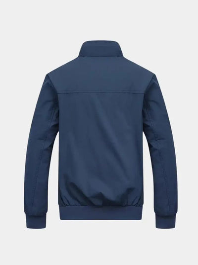 Casual Solid Bomber Jacket - Verocci Essentials