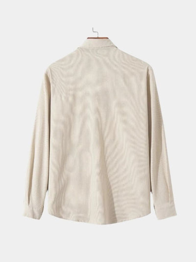 Casual Solid Corduroy Shirt - Verocci Essentials
