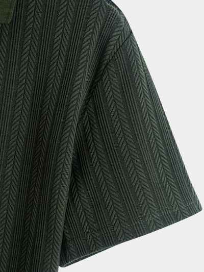 Cavalière Textured Quarter Zip Polo – Verocci Essentials