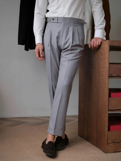 Classic Genova Sidetab Trousers - Verocci Essentials
