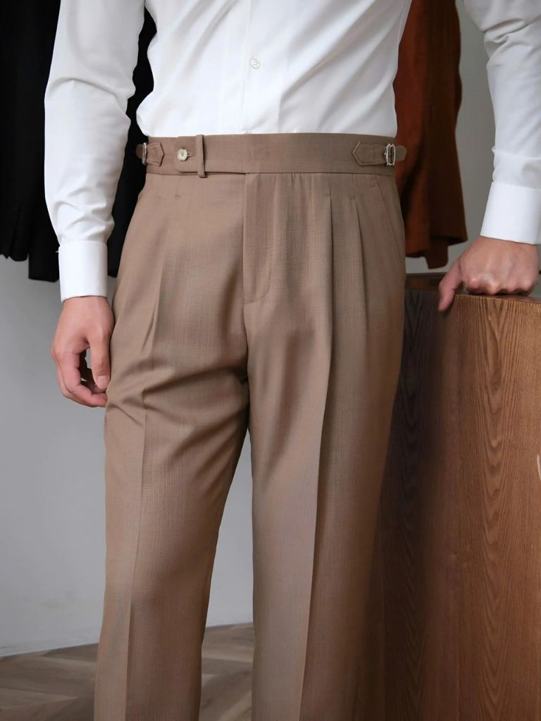 Classic Genova Sidetab Trousers - Verocci Essentials