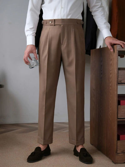 Classic Genova Sidetab Trousers - Verocci Essentials