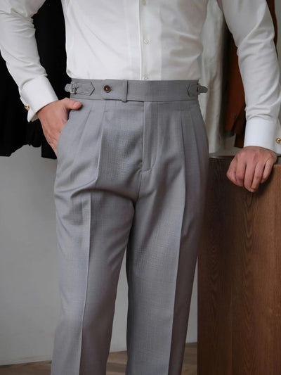 Classic Genova Sidetab Trousers - Verocci Essentials