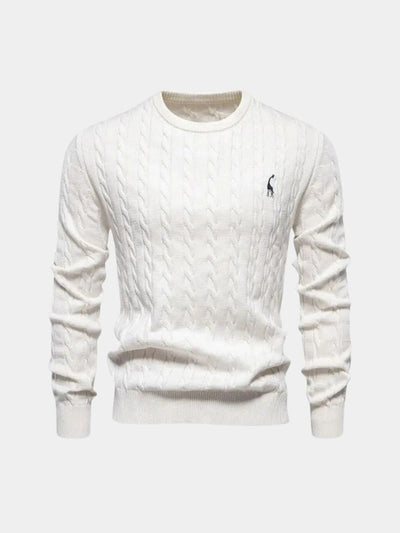 Cotton  Crew Neck Pullover Sweater - Verocci Essentials