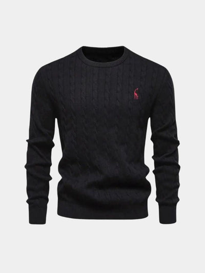 Cotton  Crew Neck Pullover Sweater - Verocci Essentials