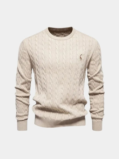 Cotton  Crew Neck Pullover Sweater - Verocci Essentials