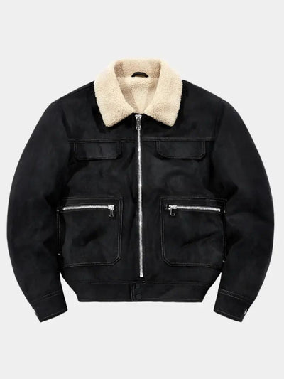 Essential Fleece Suede Jacket - Verocci Essentials