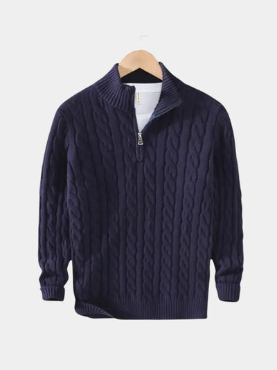 Essential Half Zip Curve Sweater - Verocci Essentials