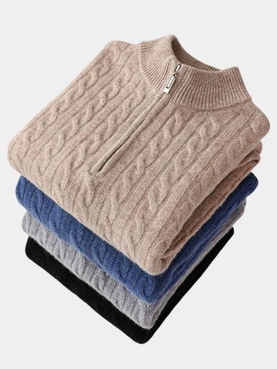 Essential Half Zip Curve Sweater - Verocci Essentials