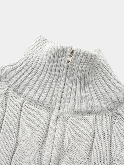 Essential Half Zip Curve Sweater - Verocci Essentials