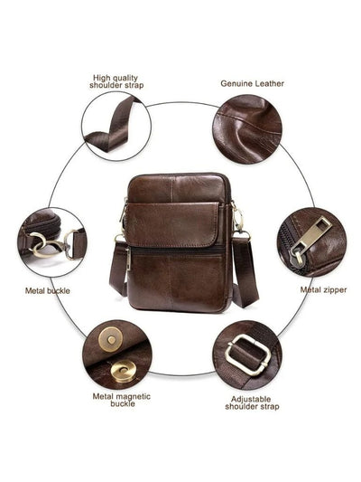 Essential Leather Shoulder Bag - Verocci Essentials