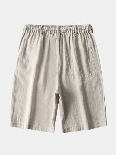Gris Mariner Linen Shorts - Verocci Essentials