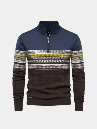 Half Zip Knit Pullover Sweater - Verocci Essentials