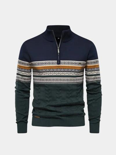 Half Zip Knit Pullover Sweater - Verocci Essentials