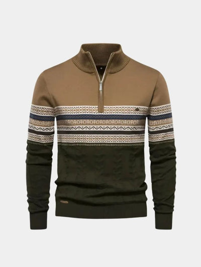 Half Zip Knit Pullover Sweater - Verocci Essentials