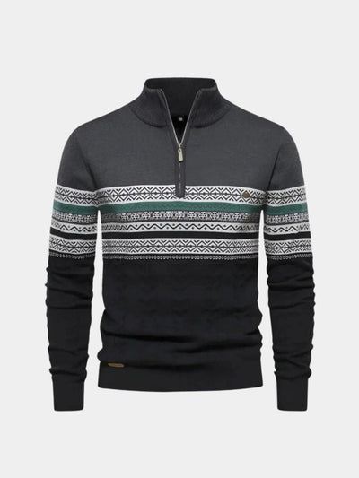 Half Zip Knit Pullover Sweater - Verocci Essentials