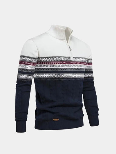 Half Zip Knit Pullover Sweater - Verocci Essentials